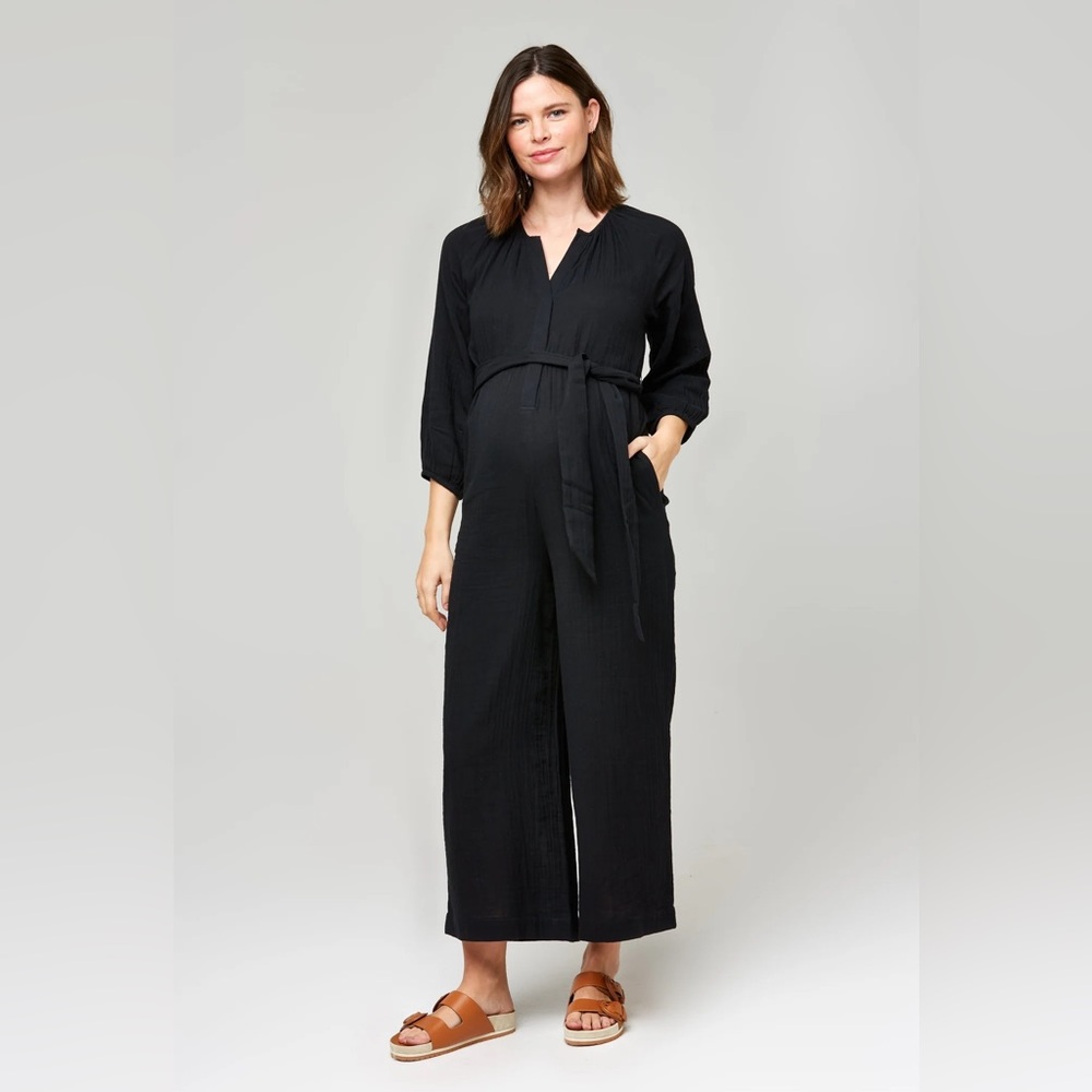 NWT Nom Maternity Cotton Gauze Nursing Jumpsuit - XS